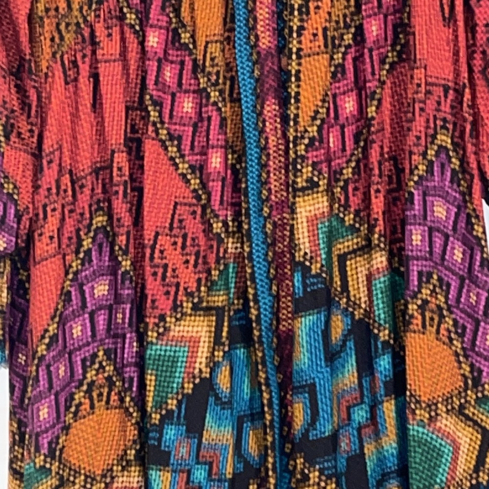 NWT Farm Rio Yawanawa Stripes Ankle Dress - Picture 14 of 15